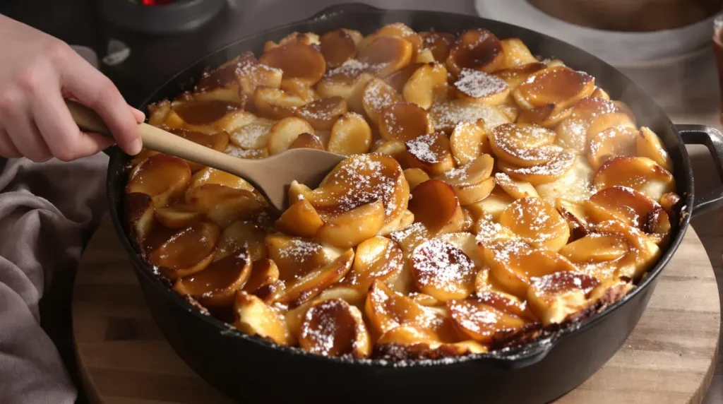 Ce gâteau aux pommes cuit à la poêle va vite devenir votre dessert fétiche (facile et rapide)