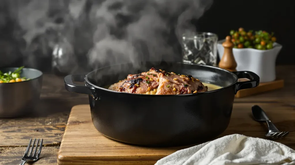 Ce rôti de porc cuit au lait est si fondant qu’on le déguste à la cuillère