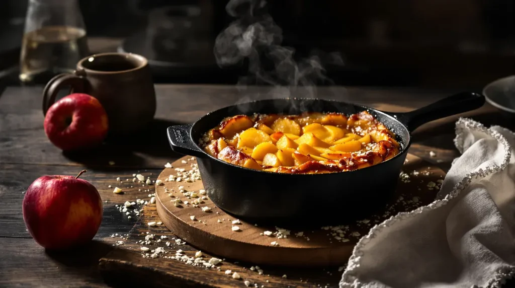 Gâteau aux pommes cuit à la poêle : la recette sans four, prête en quelques minutes